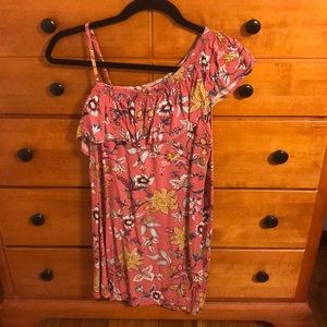 Pink Dress with Flowers